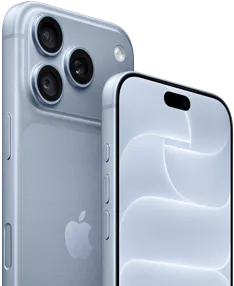 iPhone 18 Pro, glacier, front and back view showing Ceramic Shield, triple camera system