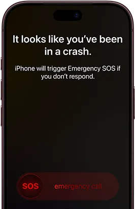 iPhone 18 Pro, Burgundy. Screen shows satellite connection interface with a green dot indicating the device’s location, with text “Keep Pointing at Satellite” and “Connected” at the top, iMessage conversation underneath
