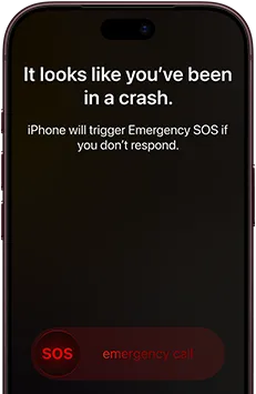 iPhone 18 Pro, Burgundy. Screen shows satellite connection interface with a green dot indicating the device’s location, with text “Keep Pointing at Satellite” and “Connected” at the top, iMessage conversation underneath