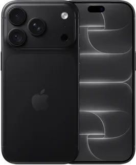 iPhone 18 Pro, back exterior, black colour, Pro Fusion camera system at top, Apple logo in centre, front exterior, all-screen design