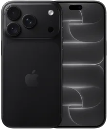 iPhone 18 Pro, back exterior, black colour, Pro Fusion camera system at top, Apple logo in centre, front exterior, all-screen design