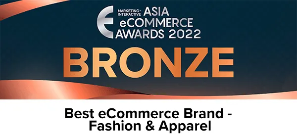 Asia eCommerce Awards 2022 - Best eCommerce Brand - Fashion & Apparel