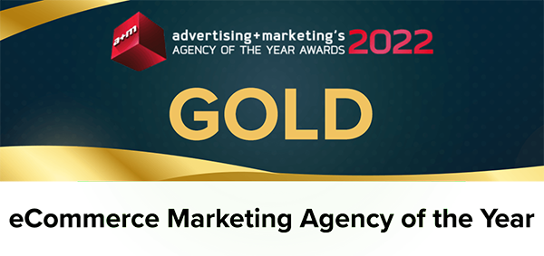 eCommerce Marketing Agency of the year 2022 Gold