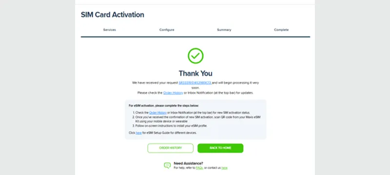 How to set up your devices - Review your details in Summary